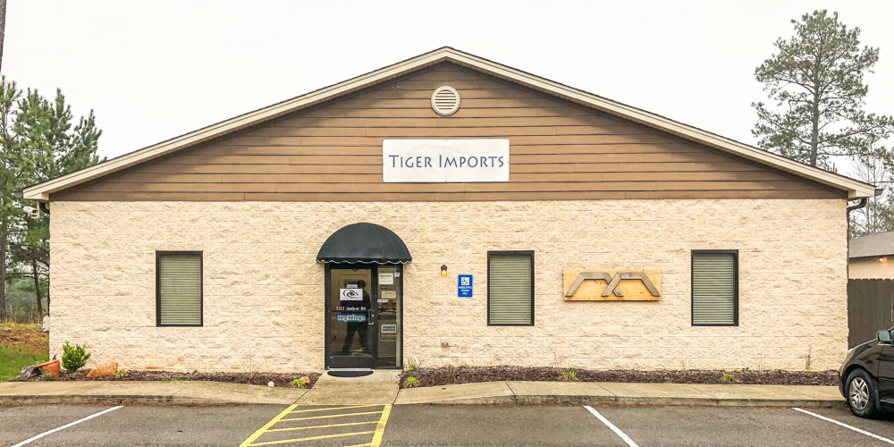 The entrance to a store