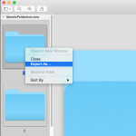 Right-click menu