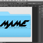 Photoshop resize MAME logo