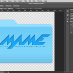 Photoshop add fx to the logo layer
