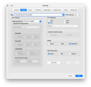 WSJT-X Radio Settings